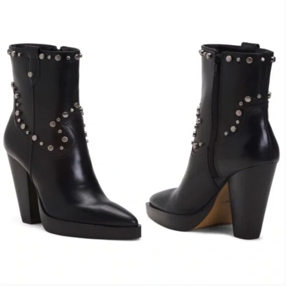 NEW Vince Camuto NANIKSHIE  Studded Leather Boots  563mn - Picture 1 of 5